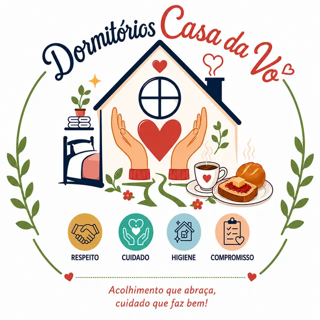 Dormitórios Casa da Vó — Respeito, Cuidado, Higiene, Compromisso